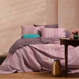 Σεντόνια Rebel (Σετ 4τμχ) Violet Melinen Υπέρδιπλο 235x270cm 100% Βαμβάκι