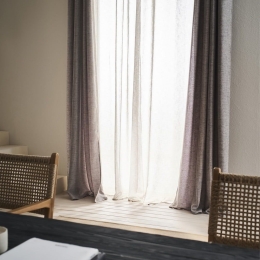 Κουρτίνα Magna 495 Με Σιρίτι Greige Gofis Home 140x295 Πολυέστερ