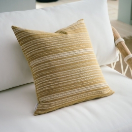 Μαξιλαροθήκη Διακοσμητική 174/04 Mustard Gofis Home 50X50 Βαμβάκι-Πολυέστερ
