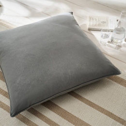Μαξιλαροθήκη Διακοσμητική Δαπέδου Valerie 381 Graphite Grey Gofis Home 65Χ65 100% Βαμβάκι