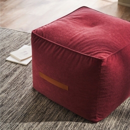 Πουφ Mirabelle 461/02 40x50x50cm Spice Red Gofis Home