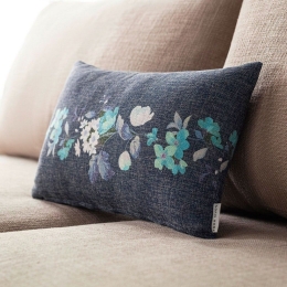 Μαξιλαροθήκη Διακοσμητική Lisbeth 592/09 Blue Gofis Home 30Χ45 Πολυέστερ