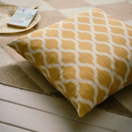 Μαξιλαροθήκη Διακοσμητική Neel 626/04 Mustard Gofis Home 65Χ65 Βαμβάκι-Λινό