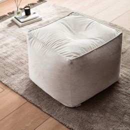 Πουφ Winter 711/ 34 Silver Gofis Home Πολυέστερ