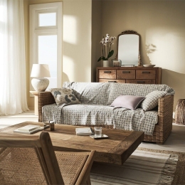 Ριχτάρι Mireya 252 Sky Grey Gofis Home Τετραθέσιο 180x350cm Βαμβάκι-Πολυέστερ