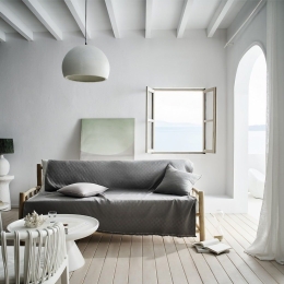 Ριχτάρι Ilania 318 Rock Grey Gofis Home Τετραθέσιο 180x350cm Βαμβάκι-Πολυέστερ