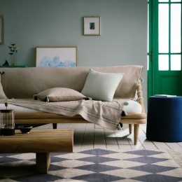 Ριχτάρι Saira 470/ 38 Sea Glass Gofis Home Διθέσιο 180x250cm 100% Βαμβάκι