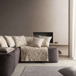 Ριχτάρι Niagra 842/05 Ecru-Brown Gofis Home Διθέσιο 180x250cm Βαμβάκι-Ακρυλικό