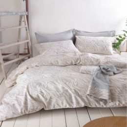 Πάπλωμα Austin (Σετ 3τμχ) Grey Ρυθμός Υπέρδιπλο 220x240cm 100% Βαμβάκι