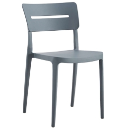 Καρέκλα Emily 21.0012 44x51x80cm Dark Grey