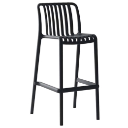 Σκαμπό Μπαρ Parma 21.0040 44x50x76/102cm Black