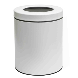Κάδος Απορριμμάτων 5Lt 2128-033 21x28cm Matte White Pam&Co Ανοξείδωτο Ατσάλι