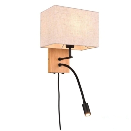 Φωτιστικό Τοίχου - Απλίκα Nilam 212870236 25x30cm 1xE27 28W Natural-White Trio Lighting