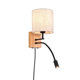 Φωτιστικό Τοίχου - Απλίκα Nilam 212879236 18x18x30cm 1xE27 28W Natural-White Trio Lighting