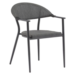 Πολυθρόνα Κήπου Pino 216-000001 56x62x77cm Black