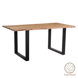 Τραπέζι Slim 223-000018 180x90x75.6cm Walnut-Black