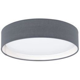 Φωτιστικό Οροφής Led Pasteri 31592 Grey Eglo Μέταλλο,Ύφασμα