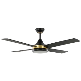 Ανεμιστήρας Οροφής Με Φως Trinidad 35118 Φ122x32cm Led IP20 Black-Gold Eglo Διάμετρος 122cm