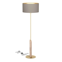 Φωτιστικό Δαπέδου Santandria 390338 45/30x160cm 1xE27 IP20 Cappuccino Eglo