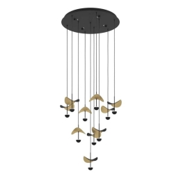 Φωτιστικό Οροφής Dracera 390339 58x150cm Led Black-Gold Eglo