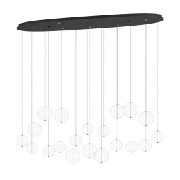 Φωτιστικό Οροφής - Ράγα Espardello 390344 148x26x220cm Led IP20 Clear-Black Eglo