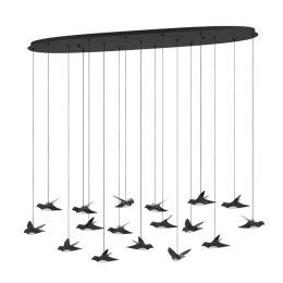 Φωτιστικό Οροφής - Ράγα Paratebueno 390353 148x26x220cm Led 3000K Black Eglo