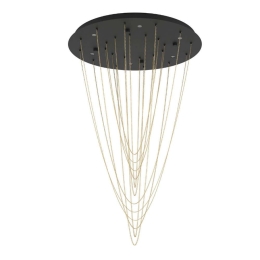 Φωτιστικό Οροφής - Πλαφονιέρα Trepuco 390354 58x87,5cm Led 3000K Black-Gold Eglo