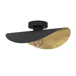 Φωτιστικό Οροφής - Πλαφονιέρα Saceda 390391 Ε27 41x34x16cm Black-Gold Eglo