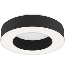 Φωτιστικό Οροφής - Πλαφονιέρα Guamare 39991 Φ53x13,5cm Dim Led 3980lm 34W Black-White Eglo Μέταλλο,Ύφασμα,Πλαστικό