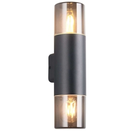 Φωτιστικό Τοίχου - Απλίκα Hoosic 224060232 8x33cm 2xE27 28W Black Trio Lighting