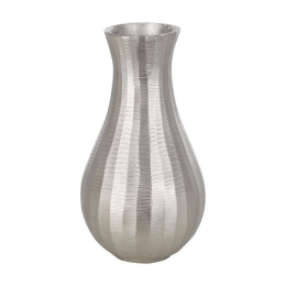 Βάζο Abucay 421043 12x23cm Silver Eglo Αλουμίνιο