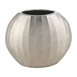 Βάζο Abucay 421052 15x7x13cm Silver Eglo Αλουμίνιο