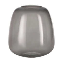 Βάζο Γυάλινο Delnite 421081 Φ23x24,5cm Anthracite Eglo Γυαλί