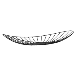 Διακοσμητική Πιατέλα Οβάλ Ueda 427178 60x23x9cm Black Eglo Ατσάλι