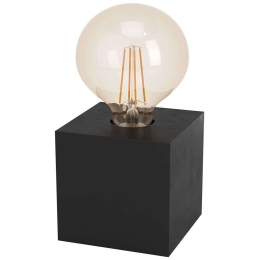 Φωτιστικό Επιτραπέζιο Prestwick 2 43734 9,5x9,5x9,5cm 1xE27 40W Black Eglo Ξύλο