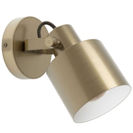 Φωτιστικό Τοίχου - Απλίκα Southery 43817 18,5x11x21cm 1xΕ27 40W Gold-White Eglo Ατσάλι