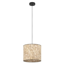 Φωτιστικό Οροφής Butterburn 43936 36x110cm 1xE27 IP20 Black-Beige Eglo