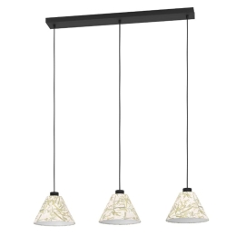 Φωτιστικό Οροφής - Ράγα Oxpark 43943 92x22x110cm 1xE27 IP20 White-Green Eglo