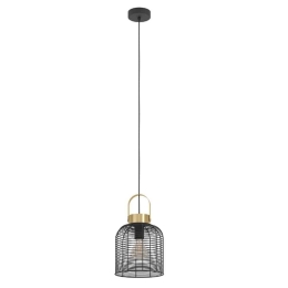 Φωτιστικό Οροφής Roundham 43963 22x110cm 1xE27 IP20 Black Eglo