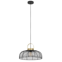 Φωτιστικό Οροφής Roundham 43964 45x110cm 1xE27 IP20 Black Eglo