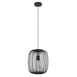 Φωτιστικό Οροφής Rinroe 43965 32,5x110cm 1xE27 IP20 Black Eglo