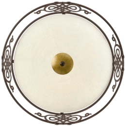 Φωτιστικό Οροφής Mestre 86712 Beige-Gold Eglo Μέταλλο,Γυαλί