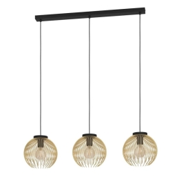 Φωτιστικό Οροφής - Ράγα Venezuela 900167 93,5x23,5x110cm Black-Gold Eglo