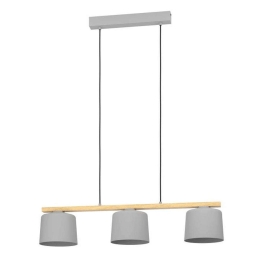 Φωτιστικό Οροφής-Ράγα Mariel 900362 91x19x110cm 3xE27 40W Light Grey Eglo