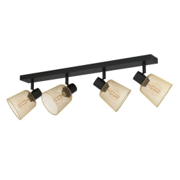 Φωτιστικό Οροφής - Σποτ Coslada 900695 79x8x17cm 4xE27 IP20 Black-Gold Eglo