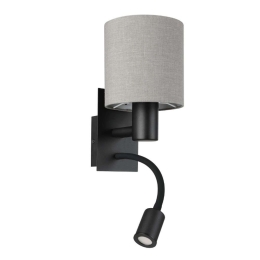 Φωτιστικό Τοίχου - Απλίκα Pasteri 900701 15x19,5x38cm E27 IP20 Grey-Black Eglo