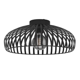 Φωτιστικό Οροφής - Πλαφονιέρα Mogano 3 900721 43x18cm 1xE27 IP20 Black Eglo