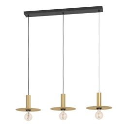 Φωτιστικό Οροφής - Ράγα Escandell 900732 95x25x110cm 3xE27 IP20 Gold Eglo