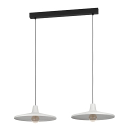 Φωτιστικό Οροφής - Ράγα Miniere 900834 99,5x42x110cm 2xE27 IP20 White-Black Eglo