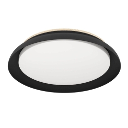 Φωτιστικό Οροφής - Πλαφονιέρα Penjamo 1 900857 46,5x6,5cm Led 3000K IP20 Black Eglo